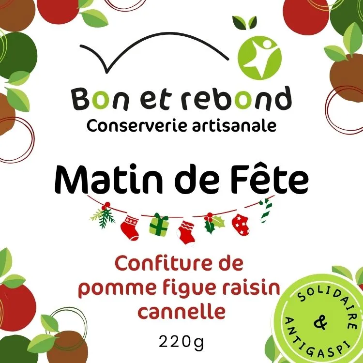 Confiture de Noël - Pomme Cannelle - Bocal 220g