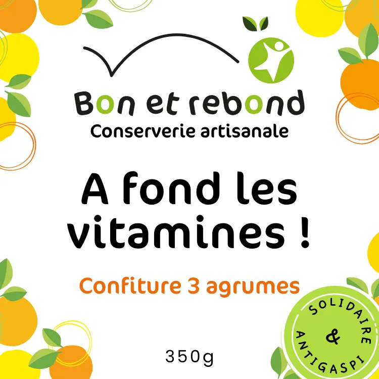Confiture de 3 Agrumes - Bocal 350g