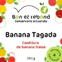 Confiture de Banane Fraise - Bocal 340g