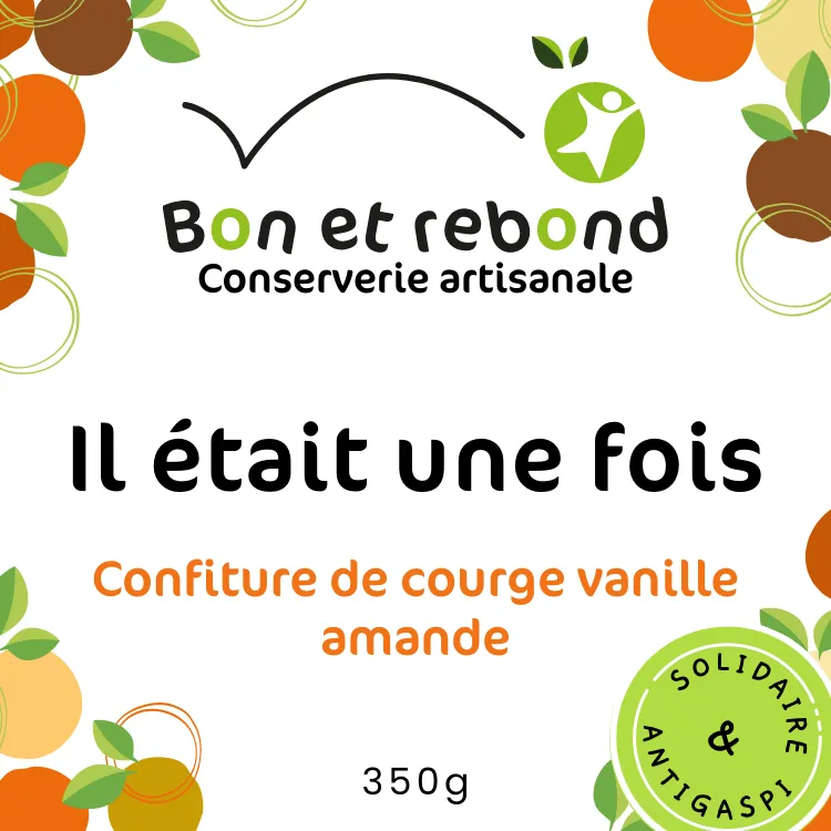 Confiture de Courge Vanille Amande - Bocal 350g