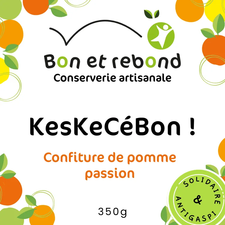 Confiture de Pomme Passion - Bocal 350g