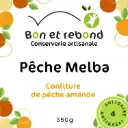 Confiture de Pêche Amande - Bocal 350g
