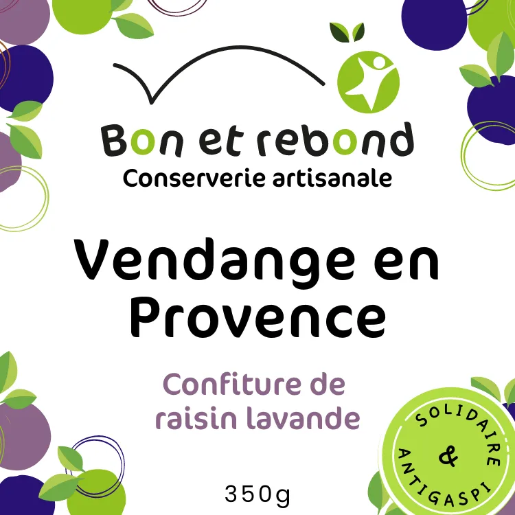 Confiture de Raisin Lavande - Bocal 350g
