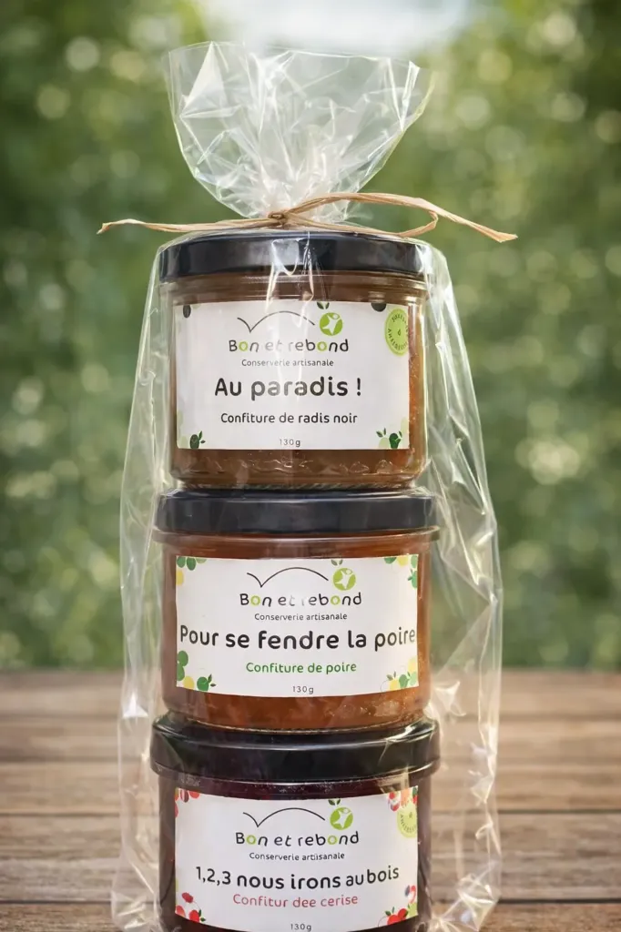 Triplet de Confitures à fromage : Radis Noir/Cerise/Poire - 3x130g