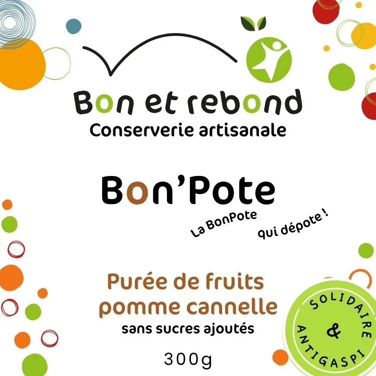 Purée de fruit de Pomme Cannelle - Bocal 300g