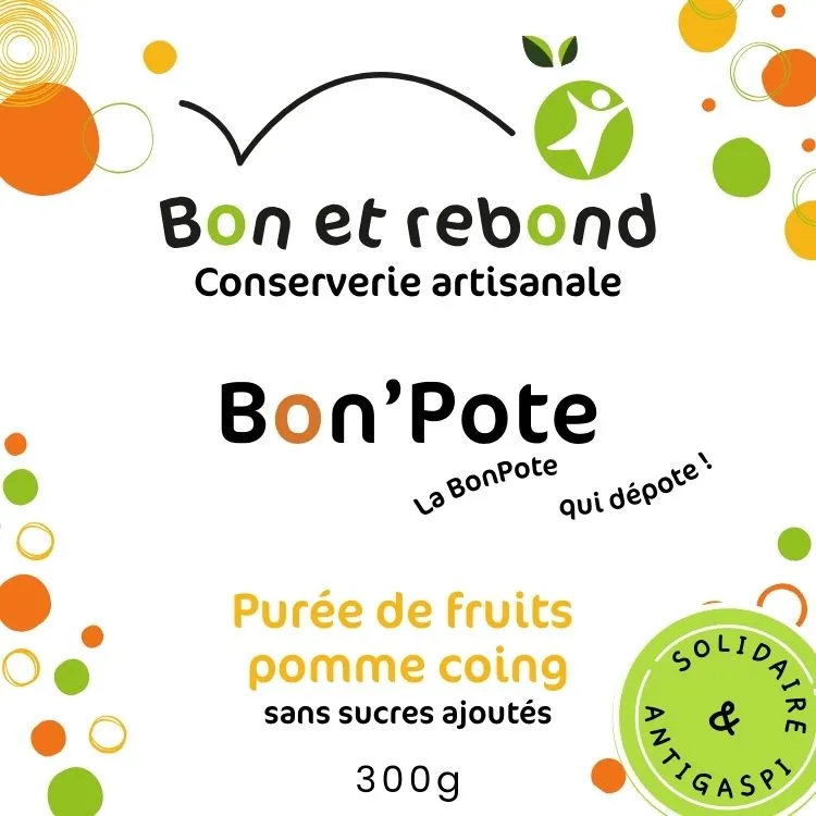 Purée de fruit de Pomme Coing - Bocal 300g
