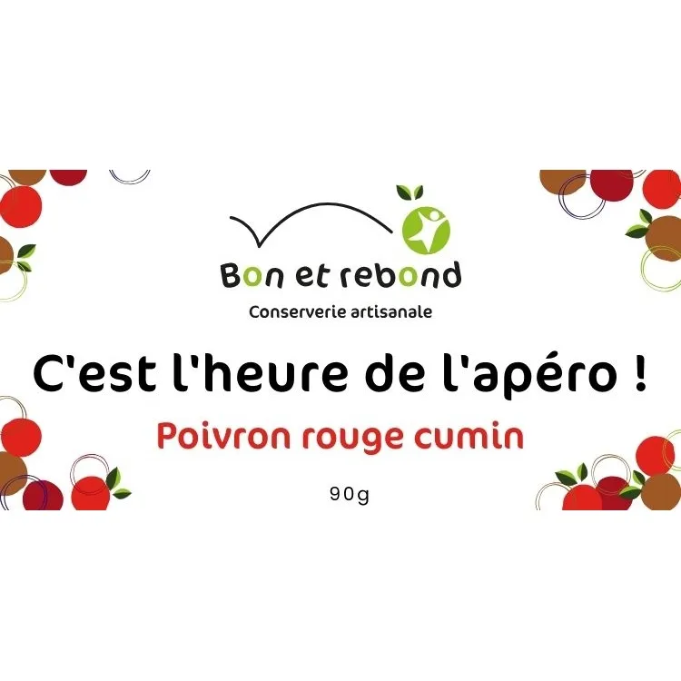 Tartinade de Poivrons Rouges Cumin - Bocal 90g